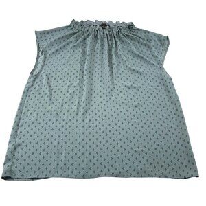 Ann‎ Taylor Factory Women's Sleeveless Blouse L Polyester Green Career